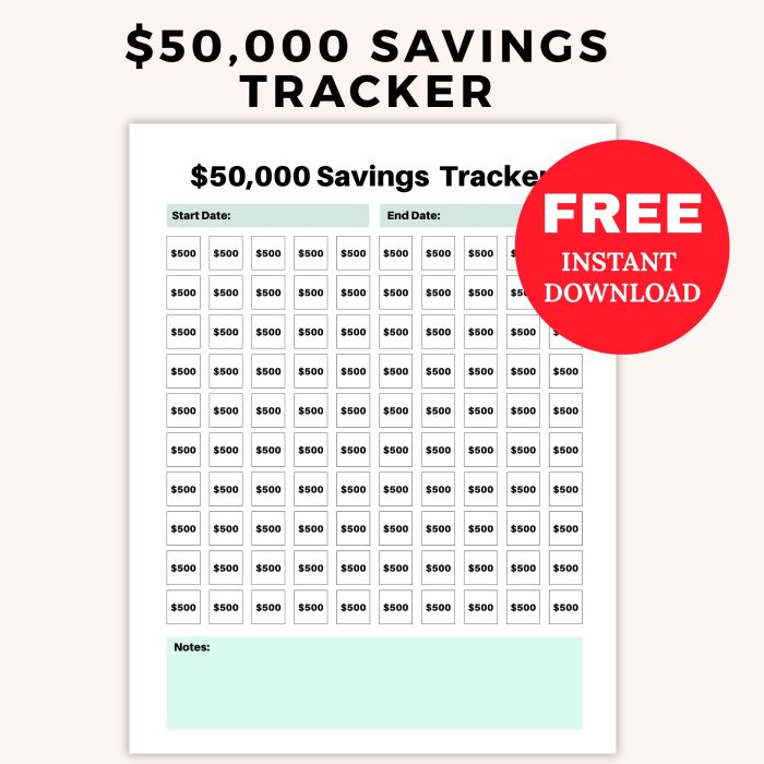 50k savings challenge pdf free