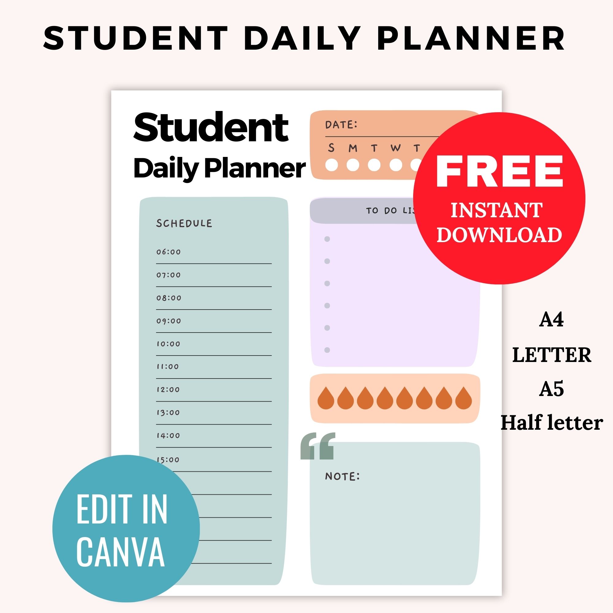 Student Daily Planner pdf free download Student Daily Planner pdf free download