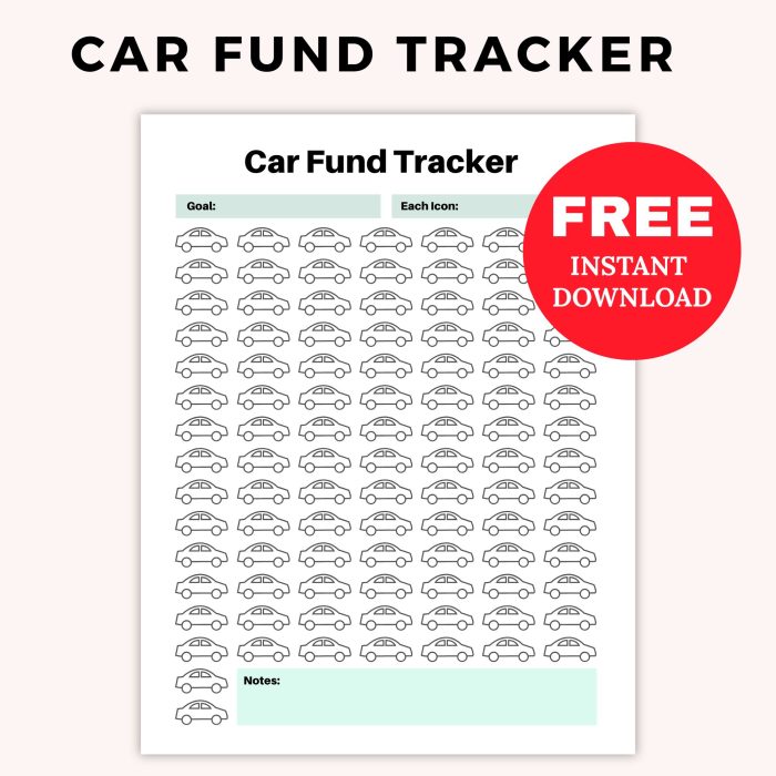 car fund savings challenge pdf free